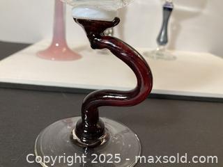 MaxSold Auction: Four Signed Art Glass Glasses - North Vancouver (British Columbia, Canada) PARTNER MANAGED Downsizing Online Auction - 14th Street West