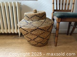 MaxSold Auction: Large Indigenous American Olla Basket - North Vancouver (British Columbia, Canada) PARTNER MANAGED Downsizing Online Auction - 14th Street West