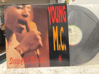 MaxSold Auction: Young M.C. Stone Cold Rhymin&#39; 12&#34; LP — Island / Delicious Vinyl ISL 1257 - Halton Hills (Ontario, Canada) SELLER MANAGED Downsizing Online Auction - Market Street