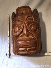 MaxSold Auction: West Coast Wooden Mask - Saanich (British Columbia, Canada) SELLER MANAGED Downsizing Online Auction - Faithwood Road