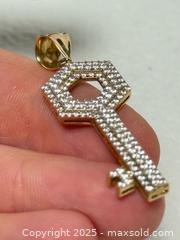 MaxSold Auction: 10K Gold + Diamond Key Pendant  - Toronto (Ontario, Canada) PARTNER MANAGED Estate Sale Online Auction - Dundas Street W (STORAGE)