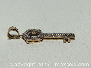 MaxSold Auction: 10K Gold + Diamond Key Pendant  - Toronto (Ontario, Canada) PARTNER MANAGED Estate Sale Online Auction - Dundas Street W (STORAGE)