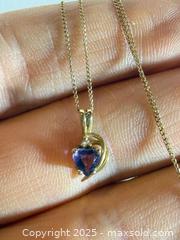 MaxSold Auction: 10K Gold Necklace + Amethyst Heart Pendant  - Toronto (Ontario, Canada) PARTNER MANAGED Estate Sale Online Auction - Dundas Street W (STORAGE)