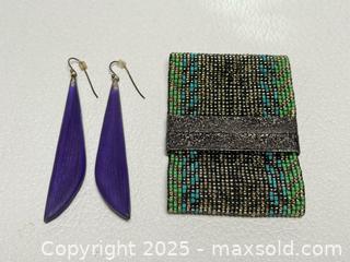 MaxSold Auction: Alexis Bittar Resin Earrings + Beaded Bracelet  - Toronto (Ontario, Canada) PARTNER MANAGED Estate Sale Online Auction - Dundas Street West (STORAGE)