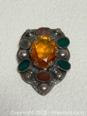 MaxSold Auction: Antique Scottish Agate Dress Clip  - Toronto (Ontario, Canada) PARTNER MANAGED Estate Sale Online Auction - Dundas Street West (STORAGE)