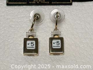 MaxSold Auction: Chanel No. 5 Perfume Bottle Earrings  - Toronto (Ontario, Canada) PARTNER MANAGED Estate Sale Online Auction - Dundas Street W (STORAGE)