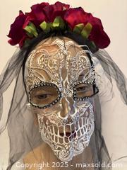 MaxSold Auction: Day of the Dead Costume Rose Adorned Headband with Veil - Toronto (Ontario, Canada) PARTNER MANAGED Estate Sale Online Auction - Dundas Street W (STORAGE)