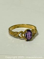MaxSold Auction: Gold + Amethyst Ring - Toronto (Ontario, Canada) PARTNER MANAGED Estate Sale Online Auction - Dundas Street W (STORAGE)