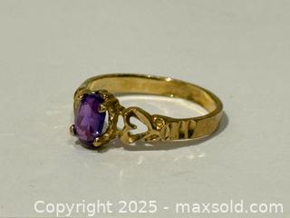 MaxSold Auction: Gold + Amethyst Ring - Toronto (Ontario, Canada) PARTNER MANAGED Estate Sale Online Auction - Dundas Street W (STORAGE)