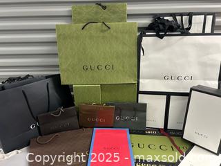 MaxSold Auction: Gucci Shopping Bags + Boxes - Toronto (Ontario, Canada) PARTNER MANAGED Estate Sale Online Auction - Dundas Street W (STORAGE)