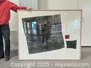 MaxSold Auction: Lee Bur Large Mixed Media Original Artwork c.1988.  - Toronto (Ontario, Canada) PARTNER MANAGED Estate Sale Online Auction - Dundas Street West (STORAGE)