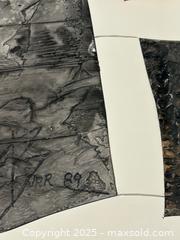 MaxSold Auction: Lee Bur Large Mixed Media Original Artwork c.1988.  - Toronto (Ontario, Canada) PARTNER MANAGED Estate Sale Online Auction - Dundas Street West (STORAGE)