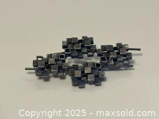 MaxSold Auction: Lot of Three Abstract Brutalist Brooches  - Toronto (Ontario, Canada) PARTNER MANAGED Estate Sale Online Auction - Dundas Street W (STORAGE)