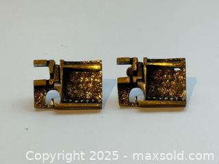MaxSold Auction: MCM Bronze Brutalist Cufflinks Finland  - Toronto (Ontario, Canada) PARTNER MANAGED Estate Sale Online Auction - Dundas Street W (STORAGE)