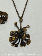 MaxSold Auction: MCM Brutalist Ring + Necklace + Pendant Finland  - Toronto (Ontario, Canada) PARTNER MANAGED Estate Sale Online Auction - Dundas Street W (STORAGE)