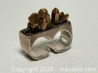MaxSold Auction: MCM Brutalist Sterling + Bronze Ring Signed  - Toronto (Ontario, Canada) PARTNER MANAGED Estate Sale Online Auction - Dundas Street West (STORAGE)