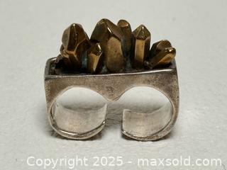 MaxSold Auction: MCM Brutalist Sterling + Bronze Ring Signed  - Toronto (Ontario, Canada) PARTNER MANAGED Estate Sale Online Auction - Dundas Street West (STORAGE)
