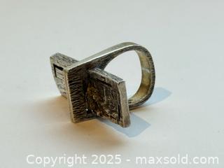 MaxSold Auction: MCM Danish Sterling Brutalist Ring c.1970 Signed  - Toronto (Ontario, Canada) PARTNER MANAGED Estate Sale Online Auction - Dundas Street W (STORAGE)