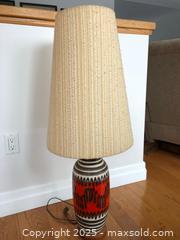 MaxSold Auction: MCM Fat Lava Pottery + Teak Table Lamp  - Toronto (Ontario, Canada) PARTNER MANAGED Estate Sale Online Auction - Dundas Street W (STORAGE)