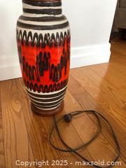 MaxSold Auction: MCM Fat Lava Pottery + Teak Table Lamp  - Toronto (Ontario, Canada) PARTNER MANAGED Estate Sale Online Auction - Dundas Street W (STORAGE)