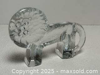 MaxSold Auction: MCM Kosta Boda Glass Lion  - Toronto (Ontario, Canada) PARTNER MANAGED Estate Sale Online Auction - Dundas Street West (STORAGE)