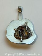 MaxSold Auction: MCM Large Abstract Sterling + Geode Pendant  - Toronto (Ontario, Canada) PARTNER MANAGED Estate Sale Online Auction - Dundas Street W (STORAGE)