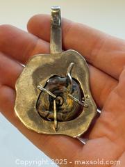 MaxSold Auction: MCM Large Abstract Sterling + Geode Pendant  - Toronto (Ontario, Canada) PARTNER MANAGED Estate Sale Online Auction - Dundas Street W (STORAGE)