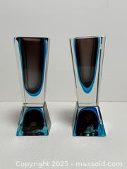 MaxSold Auction: MCM Murano Sommerso Art Glass Candlesticks - Toronto (Ontario, Canada) PARTNER MANAGED Estate Sale Online Auction - Dundas Street W (STORAGE)