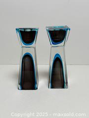 MaxSold Auction: MCM Murano Sommerso Art Glass Candlesticks - Toronto (Ontario, Canada) PARTNER MANAGED Estate Sale Online Auction - Dundas Street W (STORAGE)