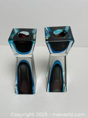 MaxSold Auction: MCM Murano Sommerso Art Glass Candlesticks - Toronto (Ontario, Canada) PARTNER MANAGED Estate Sale Online Auction - Dundas Street W (STORAGE)
