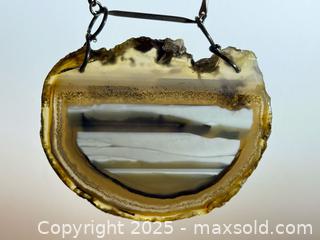MaxSold Auction: MCM Silver Necklace + Geode Pendant  - Toronto (Ontario, Canada) PARTNER MANAGED Estate Sale Online Auction - Dundas Street W (STORAGE)