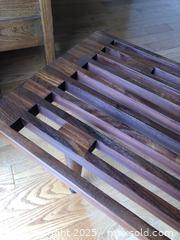 MaxSold Auction: MCM Teak Slat Wood Bench by Punch Design  - Toronto (Ontario, Canada) PARTNER MANAGED Estate Sale Online Auction - Dundas Street W (STORAGE)