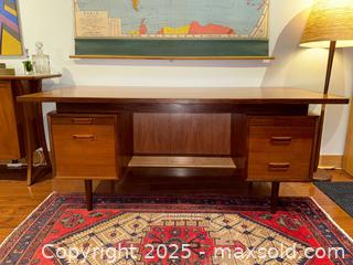 MaxSold Auction: MCM Vintage RS Associates Teak Executive Desk  - Toronto (Ontario, Canada) PARTNER MANAGED Estate Sale Online Auction - Dundas Street West (STORAGE)
