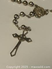 MaxSold Auction: Pair of Costume Jewelry + Sterling Silver Rosary Bead Cross Pendant Necklaces - Toronto (Ontario, Canada) PARTNER MANAGED Estate Sale Online Auction - Dundas Street West (STORAGE)