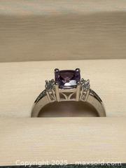 MaxSold Auction: Sterling Silver Amethyst Ring + Necklace + Earring Set  - Toronto (Ontario, Canada) PARTNER MANAGED Estate Sale Online Auction - Dundas Street W (STORAGE)