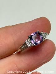 MaxSold Auction: Sterling Silver Amethyst Ring + Necklace + Earring Set  - Toronto (Ontario, Canada) PARTNER MANAGED Estate Sale Online Auction - Dundas Street W (STORAGE)