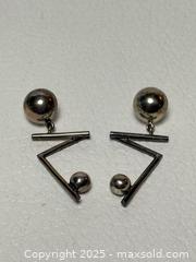 MaxSold Auction: Sterling Silver Post Modern Earrings  - Toronto (Ontario, Canada) PARTNER MANAGED Estate Sale Online Auction - Dundas Street West (STORAGE)