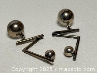 MaxSold Auction: Sterling Silver Post Modern Earrings  - Toronto (Ontario, Canada) PARTNER MANAGED Estate Sale Online Auction - Dundas Street West (STORAGE)