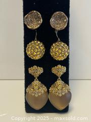 MaxSold Auction: Three Pairs of Gold Tone Earrings by Alexis Bittar - Toronto (Ontario, Canada) PARTNER MANAGED Estate Sale Online Auction - Dundas Street West (STORAGE)