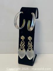 MaxSold Auction: Two Pairs of Alexis Bittar Lucite Earrings - Toronto (Ontario, Canada) PARTNER MANAGED Estate Sale Online Auction - Dundas Street West (STORAGE)