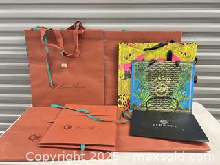 MaxSold Auction: Versace + Loro Piana Designer Paper Shopping Bags  - Toronto (Ontario, Canada) PARTNER MANAGED Estate Sale Online Auction - Dundas Street West (STORAGE)
