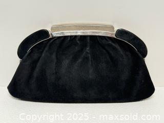 MaxSold Auction: Vintage Black Suede Clutch Bag - Toronto (Ontario, Canada) PARTNER MANAGED Estate Sale Online Auction - Dundas Street W (STORAGE)