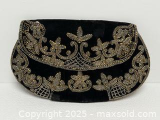 MaxSold Auction: Vintage French Velvet Beaded Clutch Purse  - Toronto (Ontario, Canada) PARTNER MANAGED Estate Sale Online Auction - Dundas Street W (STORAGE)