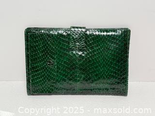 MaxSold Auction: Vintage Green Snakeskin Wallet  - Toronto (Ontario, Canada) PARTNER MANAGED Estate Sale Online Auction - Dundas Street West (STORAGE)