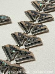 MaxSold Auction: Vintage Mexican Sterling + Abalone Bracelet  - Toronto (Ontario, Canada) PARTNER MANAGED Estate Sale Online Auction - Dundas Street West (STORAGE)