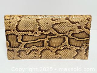 MaxSold Auction: Vintage Python Snakeskin Clutch Purse  - Toronto (Ontario, Canada) PARTNER MANAGED Estate Sale Online Auction - Dundas Street West (STORAGE)