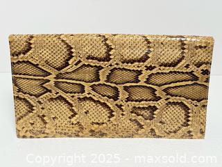 MaxSold Auction: Vintage Python Snakeskin Clutch Purse  - Toronto (Ontario, Canada) PARTNER MANAGED Estate Sale Online Auction - Dundas Street West (STORAGE)