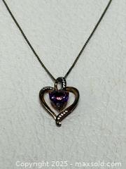 MaxSold Auction: Vintage Sterling Necklace + Amethyst Pendant  - Toronto (Ontario, Canada) PARTNER MANAGED Estate Sale Online Auction - Dundas Street West (STORAGE)