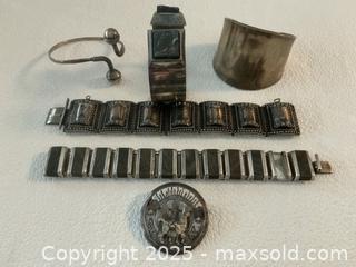 MaxSold Auction: Vintage Sterling Silver Bracelet Lot  - Toronto (Ontario, Canada) PARTNER MANAGED Estate Sale Online Auction - Dundas Street W (STORAGE)