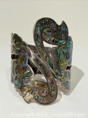 MaxSold Auction: Vintage Taxco Sterling + Abalone Cuff Bracelet  - Toronto (Ontario, Canada) PARTNER MANAGED Estate Sale Online Auction - Dundas Street West (STORAGE)